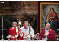 البابا يحتفل بالذبيحة الإلهية عن راحة نفس الكرادلة والأساقفة المتوفين 