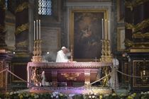 عظة البابا بمناسبة إعادة أيقونة مريم العذراء بعد ترميمها 